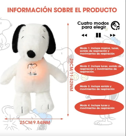 PELUCHE SNOOPY + CUBO DECORACION
