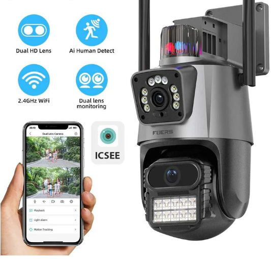 CAMARA DE SEGURIDAD CON SIRENA (EXTERIOR)