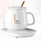 TAZA DE CAFE CON RECIPIENTE CALEFACTOR