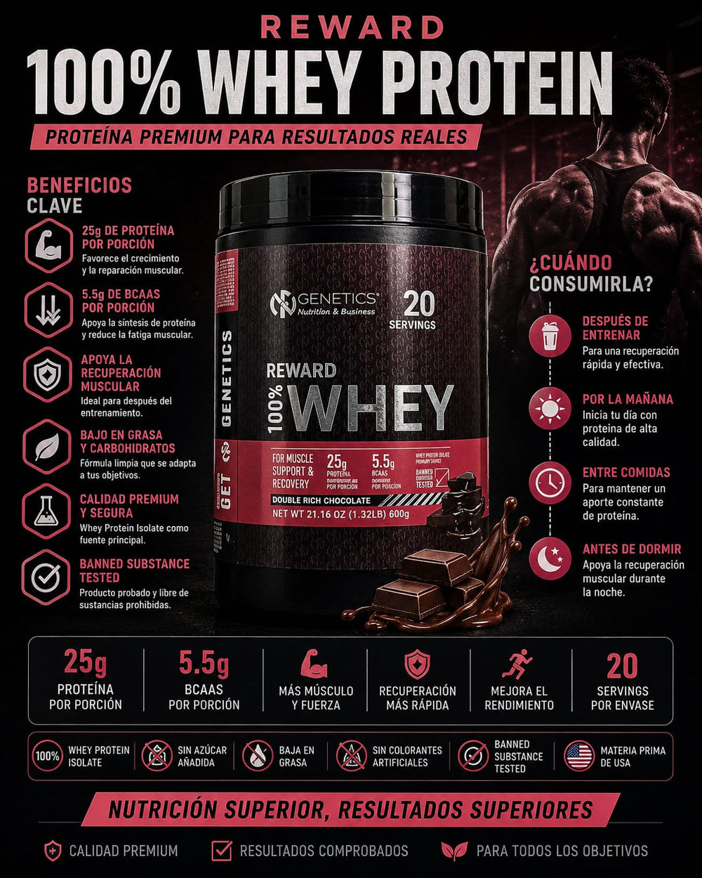 PROTEINAS 600g (1,2 lb)