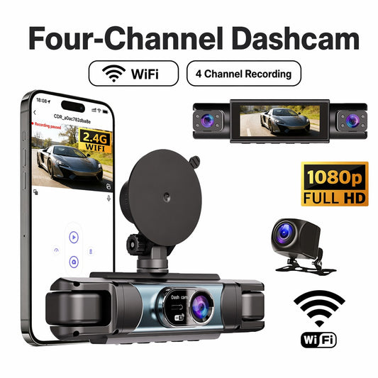 CAMARA DE SEGURIDAD PARA COCHE 4 CANALES