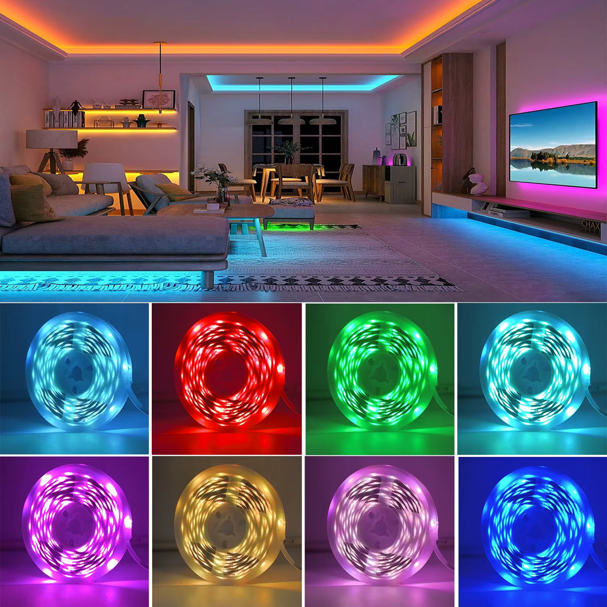 CINTA LED 5M MULTICOLOR CON CONTROL