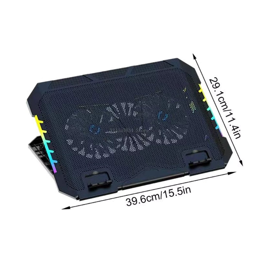 COOLER CON DOBLE VENTILADOR PARA LAPTOP